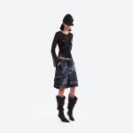 Gothic Halter Drawstring Tie Jersey Tank Top
